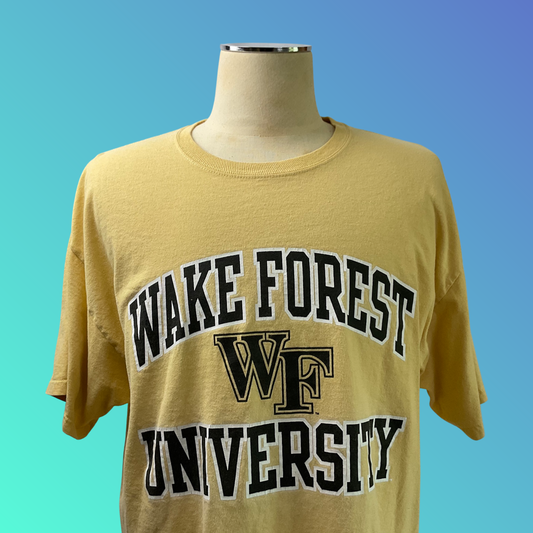 Champion “Wake Forest University” Gold T-Shirt (XL)