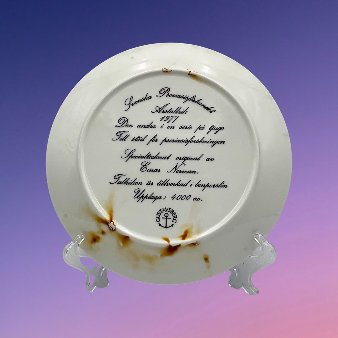 Gustavsberg Annual Plate by Einar Nerman (1977)