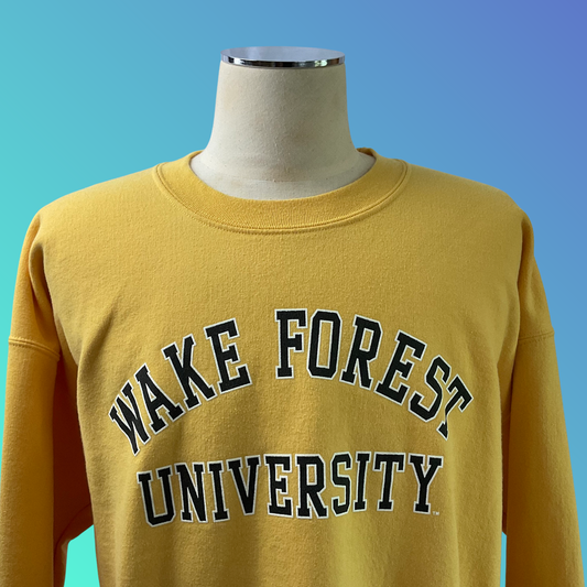 “Wake Forest University” Gold Sweatshirt