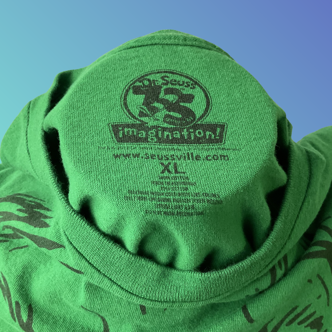 Dr. Seuss 75 Years of Imagination! Grinch Green T-Shirt (XL)