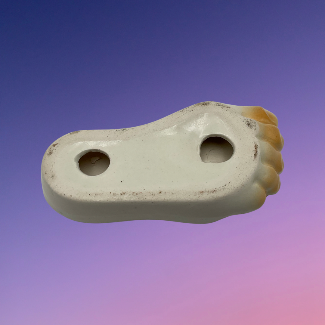 "We Got A Kick Out Of St. Augustine, FLA." Ceramic Foot Souvenir Ashtray