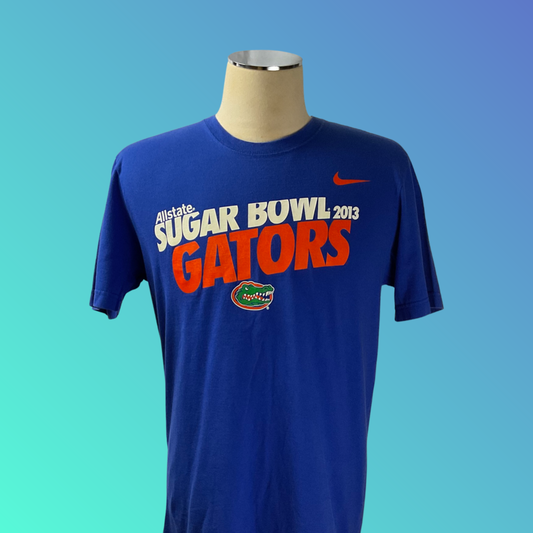 Nike “Allstate Sugar Bowl 2013 Gators” Blue T-Shirt (M)