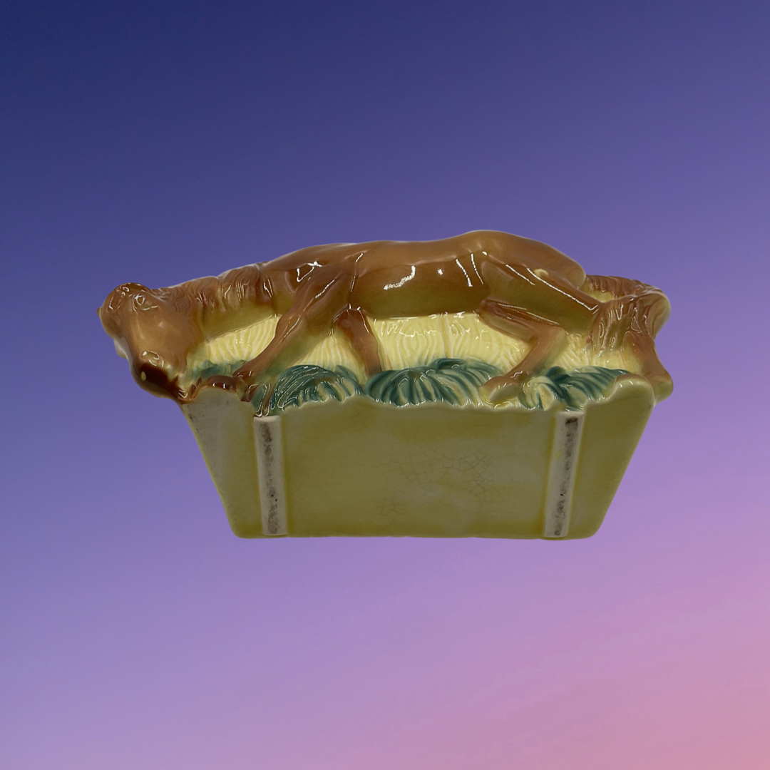 McCoy Grazing Horse Ceramic Pottery Planter