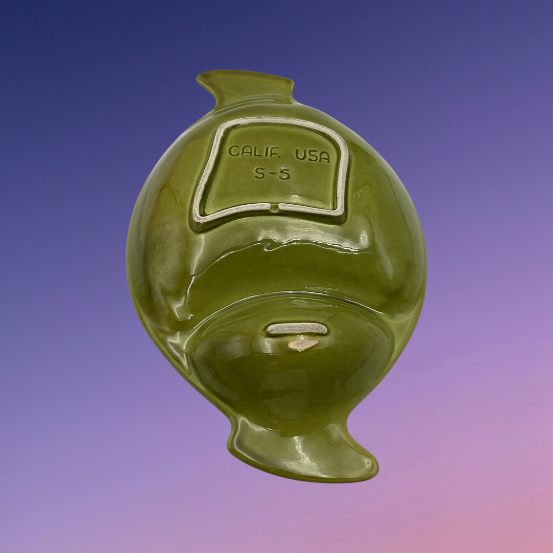 California Pottery Cheese Dip (Avocado) Dish (S-5)