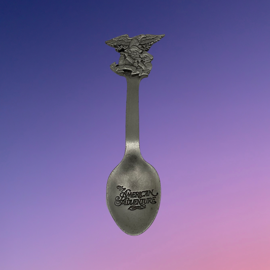 Walt Disney Productions The American Adventure Pewter Spoon