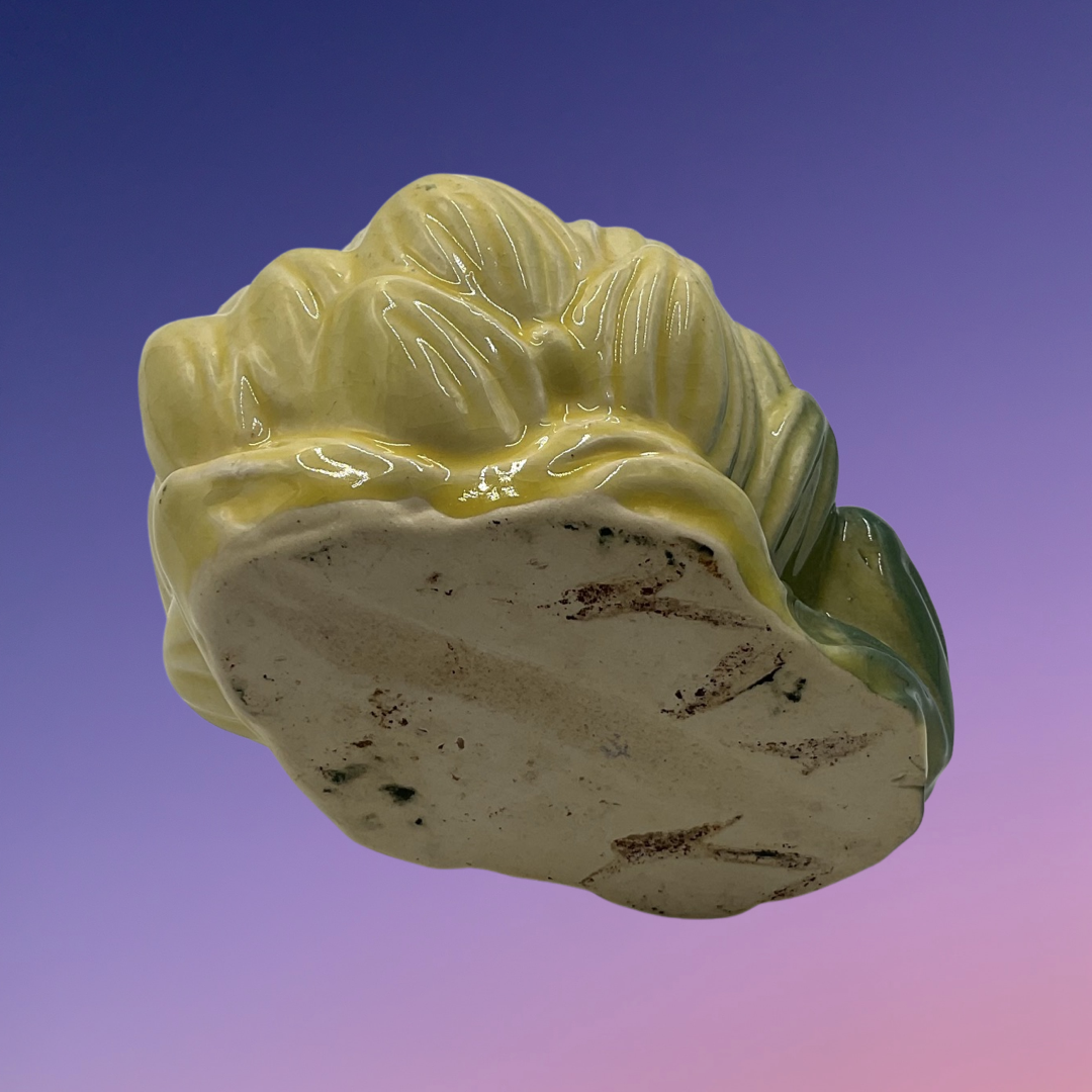 McCoy Frog with Water Lily Ceramic Pottery Planter