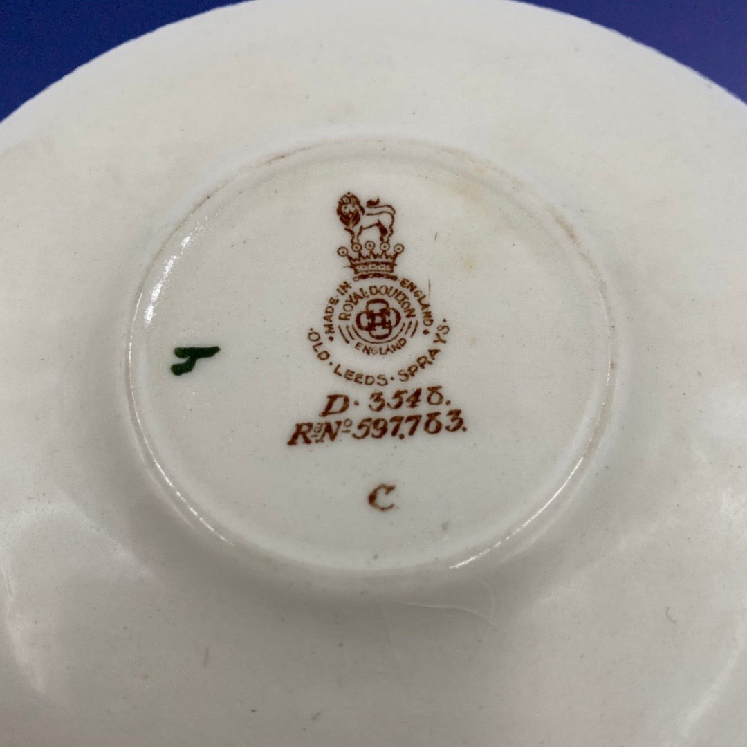 Royal Doulton Old Leeds Spray Saucer