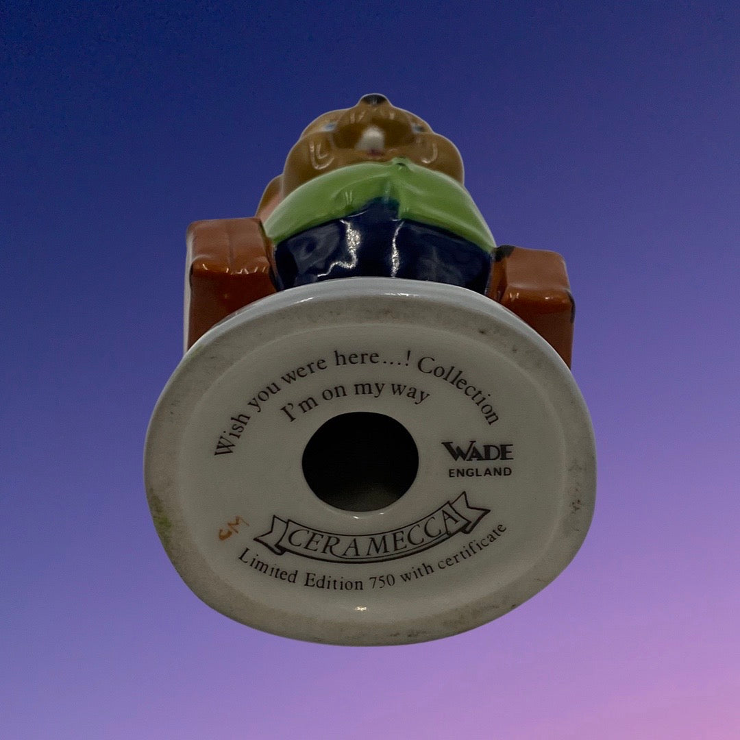 Wade (England) - Wish You Were Here "I'm On My Way" LE Porcelain Figurine