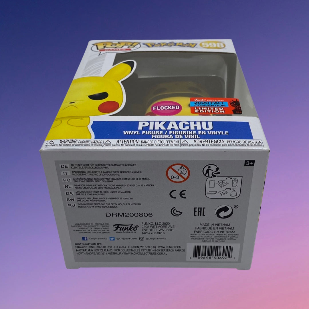 Funko Pop! Pokemon: Pikachu - Flocked (598)