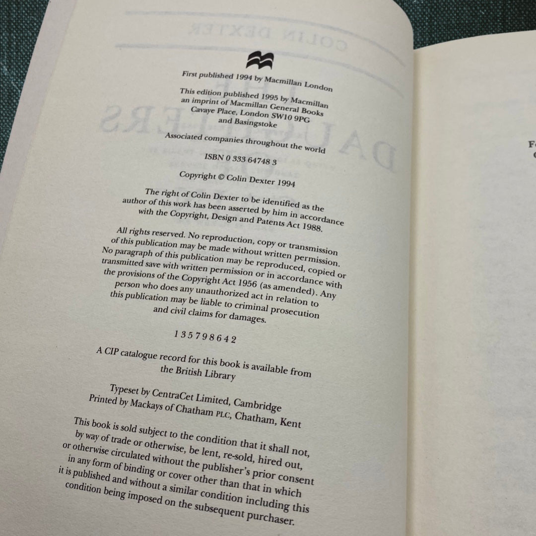 The Daughters of Cain by Colin Dexter (1994)