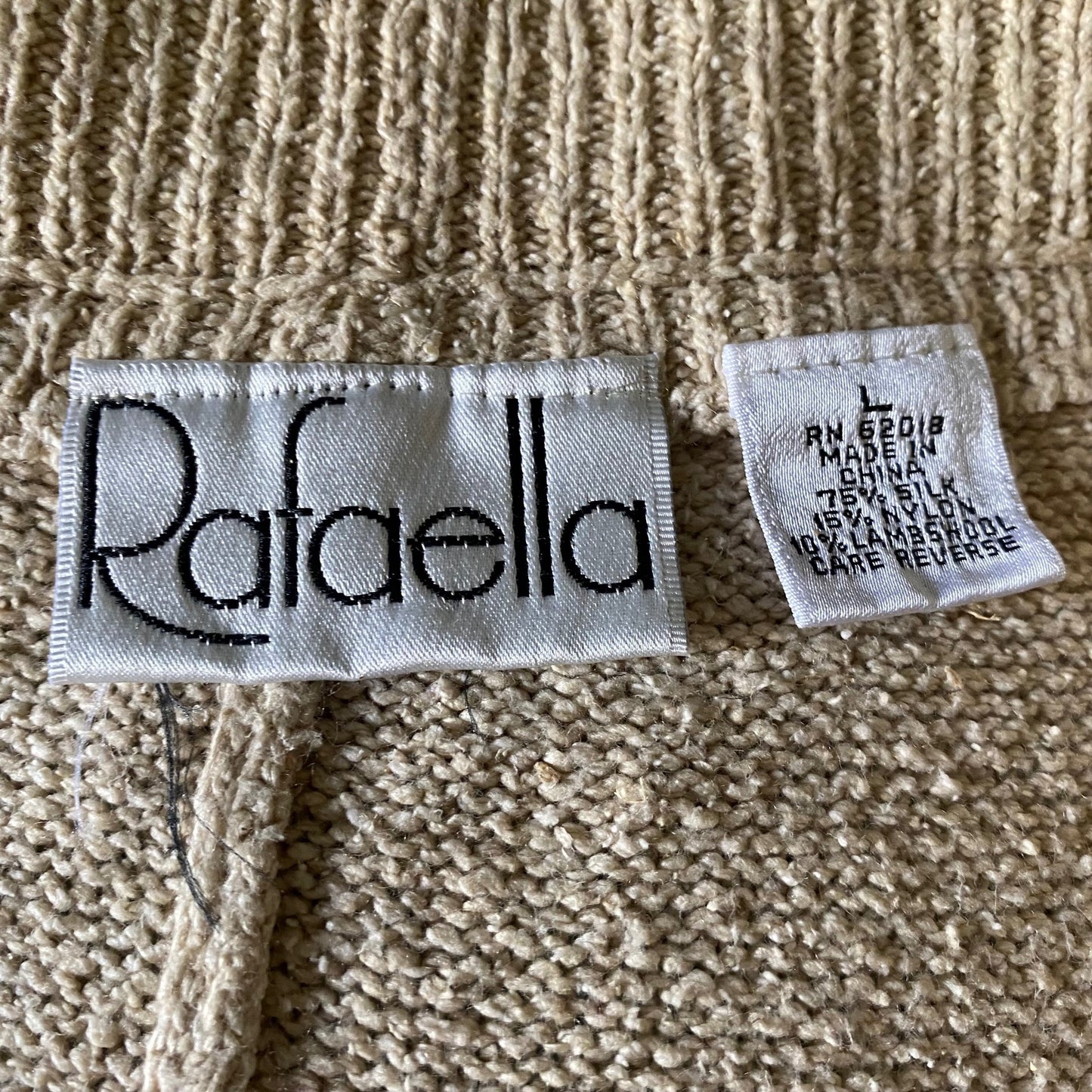 Rafaella Tan Silk/Nylon Pants (L)