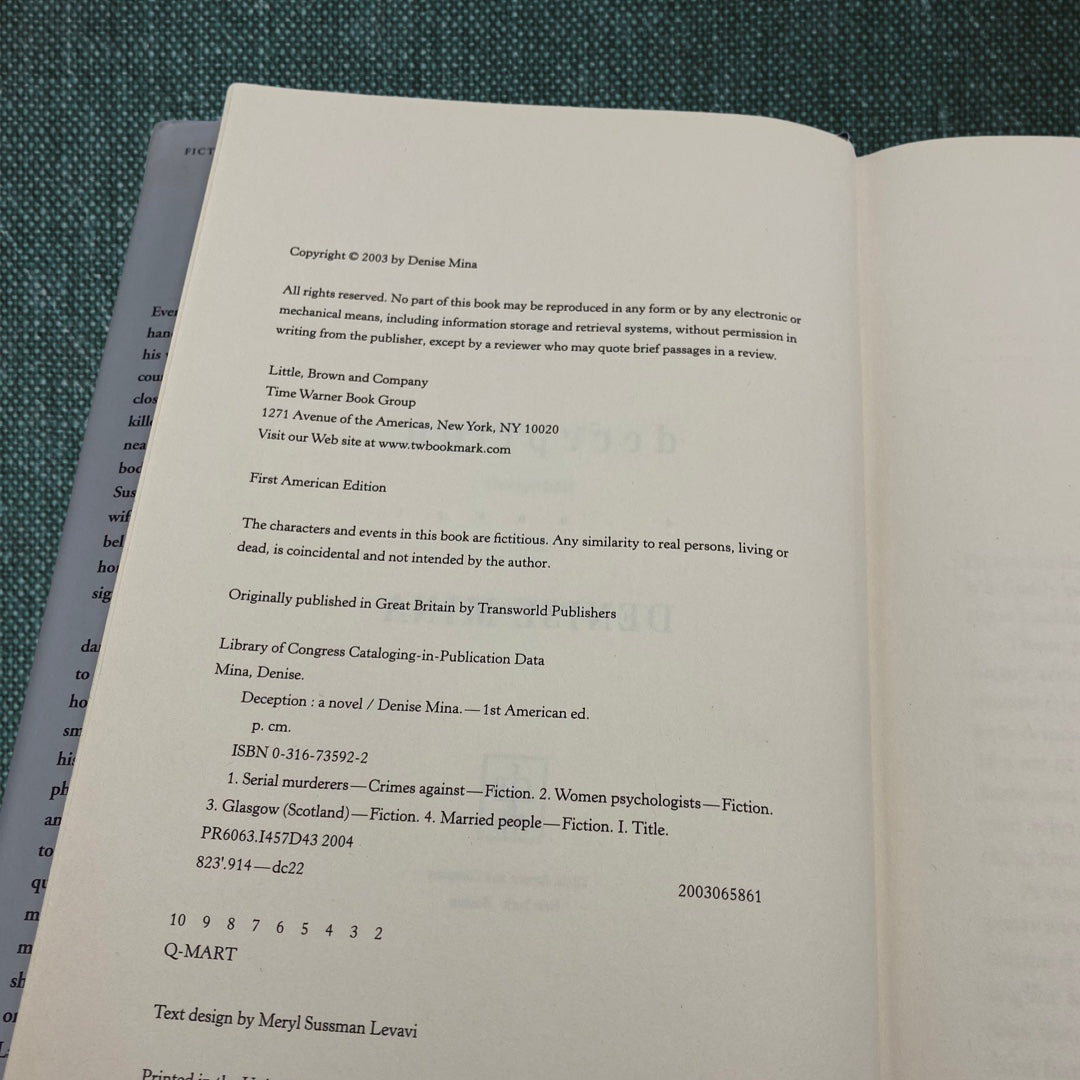 Deception: A Novel by Denise Mina (2003)