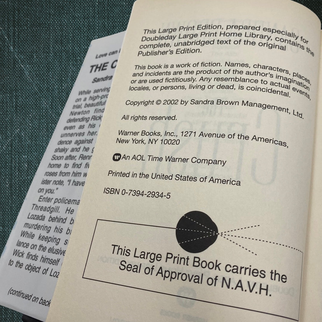 The Crush by Sandra Brown (2002) - Large Print Edition