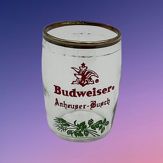 Budweiser Gold Rim Shot Glass