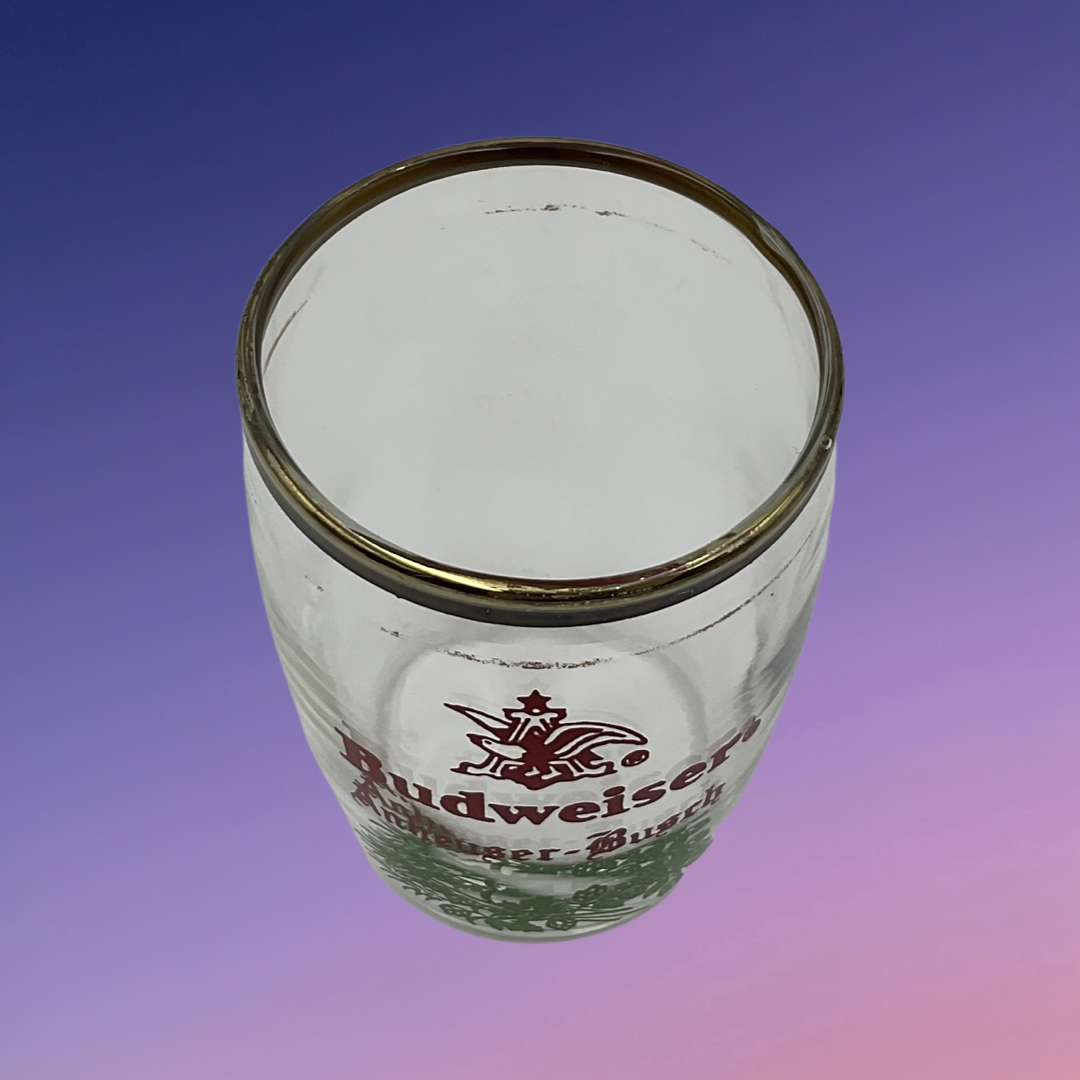 Budweiser Gold Rim Shot Glass