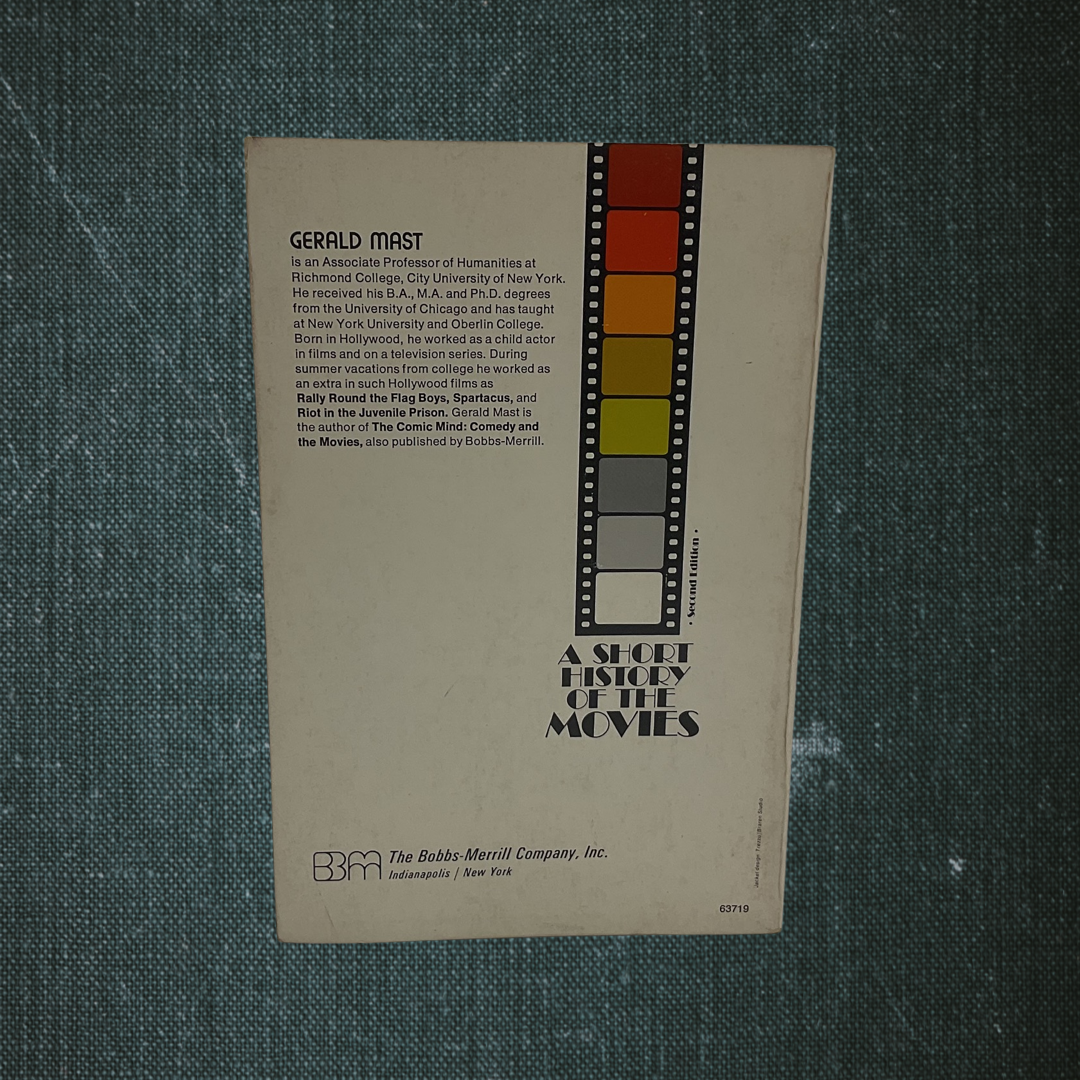 A Short History of the Movies by Gerald Mast (1978)