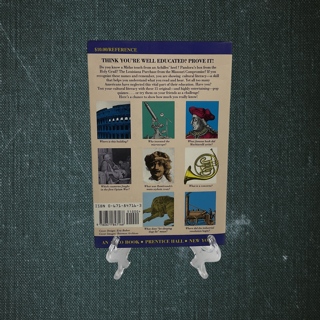 Test Your Cultural Literacy by Diane Zahler and Kathy A. Zahler (1993)