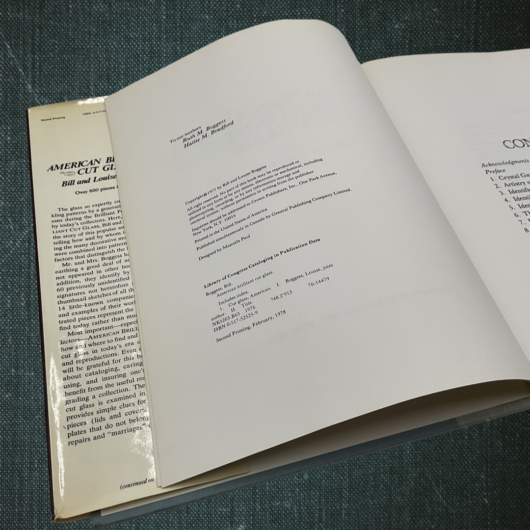 American Brilliant Cut Glass by Bill and Louise Boggess (1978)