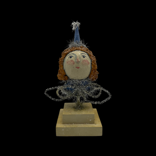 Signed, Original Paper Mache Party Girl Statue by Trish Lewsader (LewsaderCreativeArt)