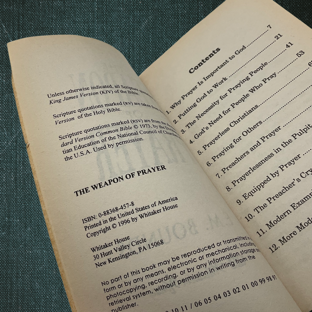 The Weapon of Prayer by E.M. Bounds (1996)