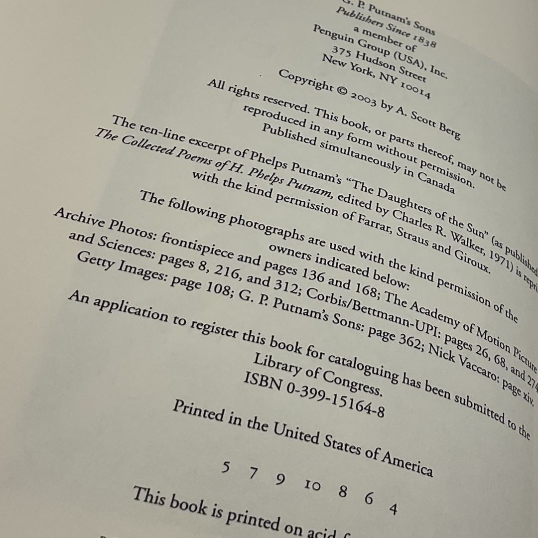 Kate Remembered by A. Scott Berg (2003)