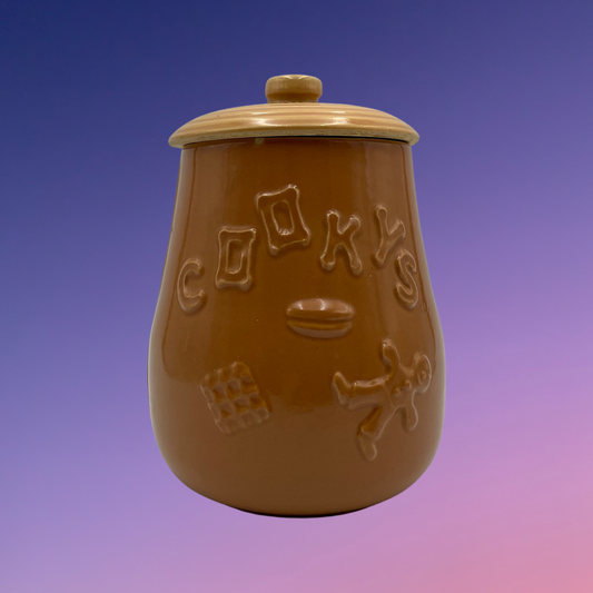 "Cookys" Stoneware Cookie Jar