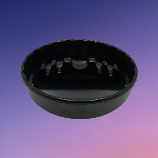 Gessner Black Round Ashtray (331)
