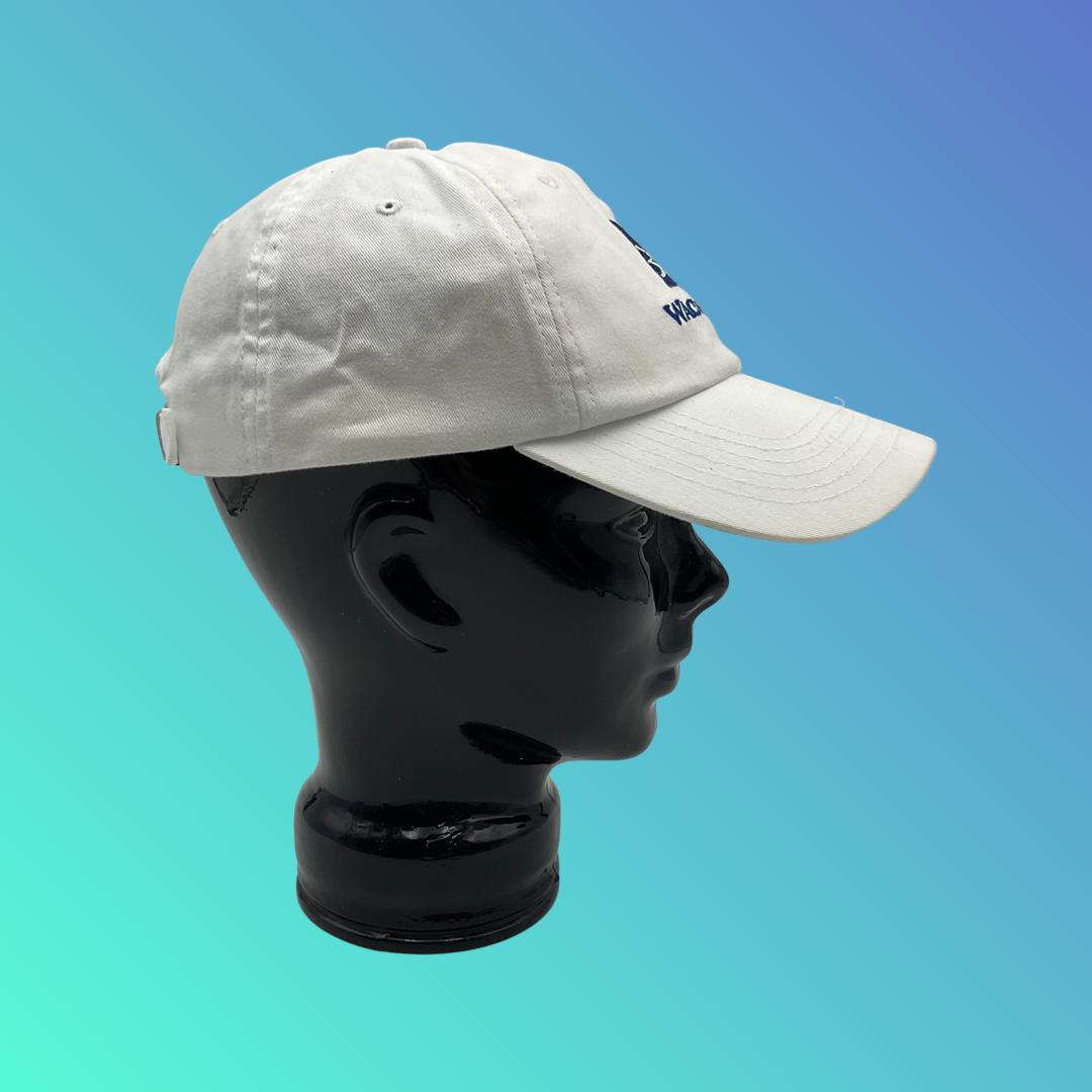 "Wachovia" White Strapback Hat