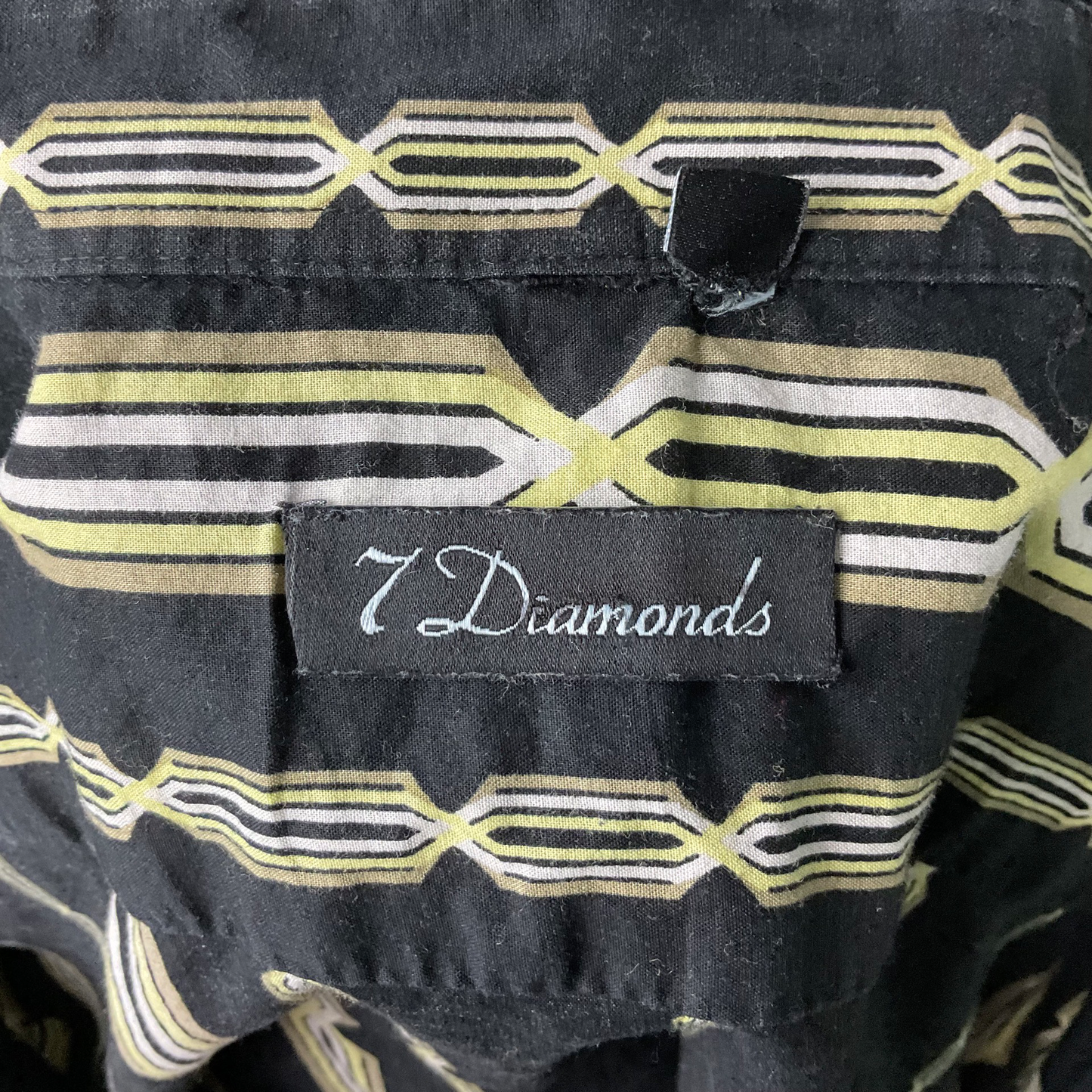 7 Diamonds Short Sleeve Button Up Shirt (XXL)