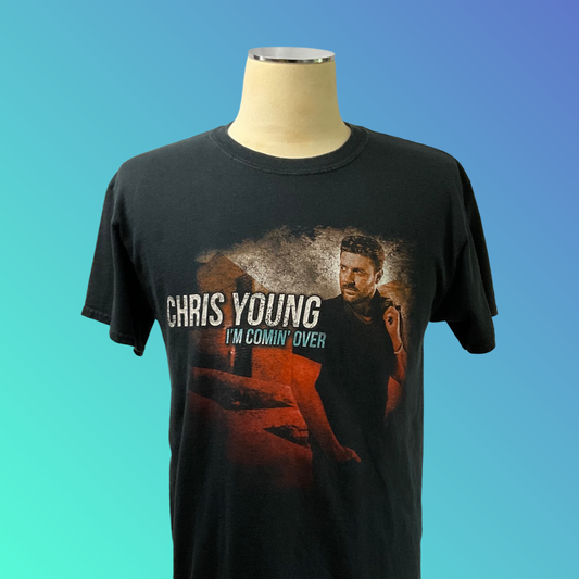 Gildan “Chris Young: I’m Comin’ Over World Tour 2016” Black T-Shirt (M)