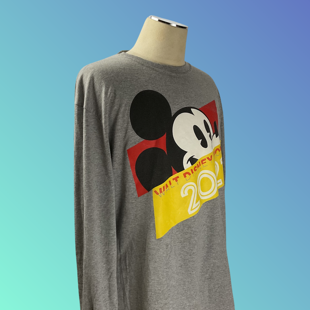 Disney “Walt Disney World 2021” Grey Long Sleeve T-Shirt (XL)