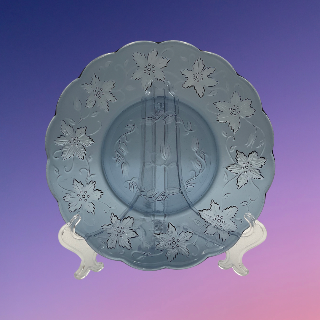 Princess House Fantasia Sapphire Luncheon Plate