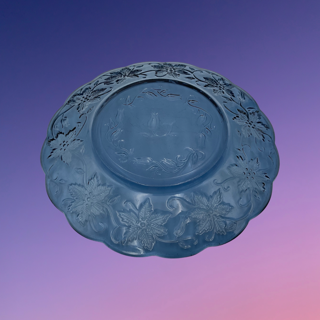 Princess House Fantasia Sapphire Luncheon Plate