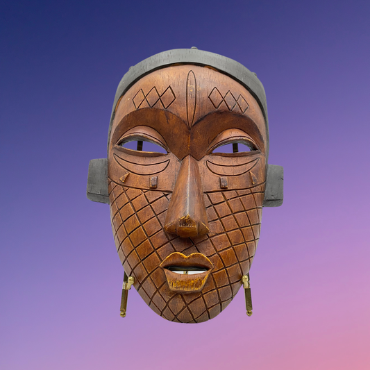 African Resin 12" Wall Mask