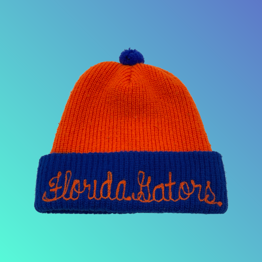 Vintage “Florida Gators” Knit Pom Beanie