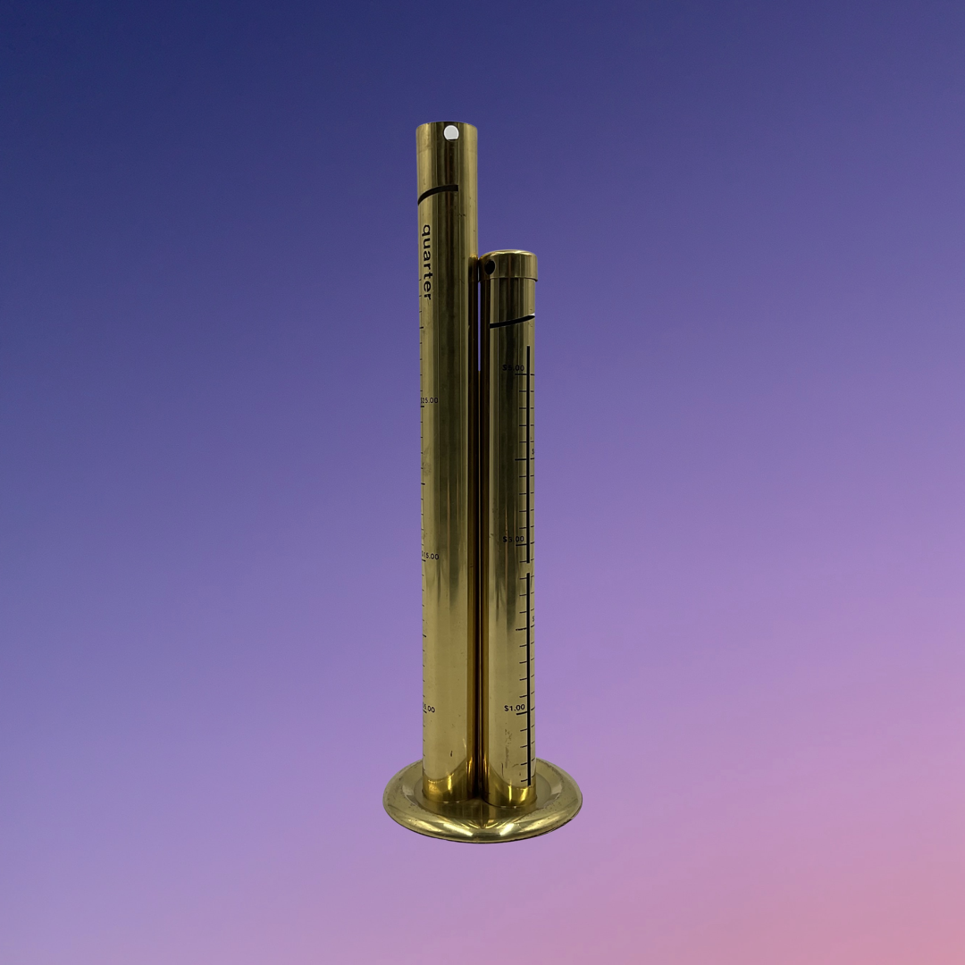 Brass Tower Tube Coin Bank