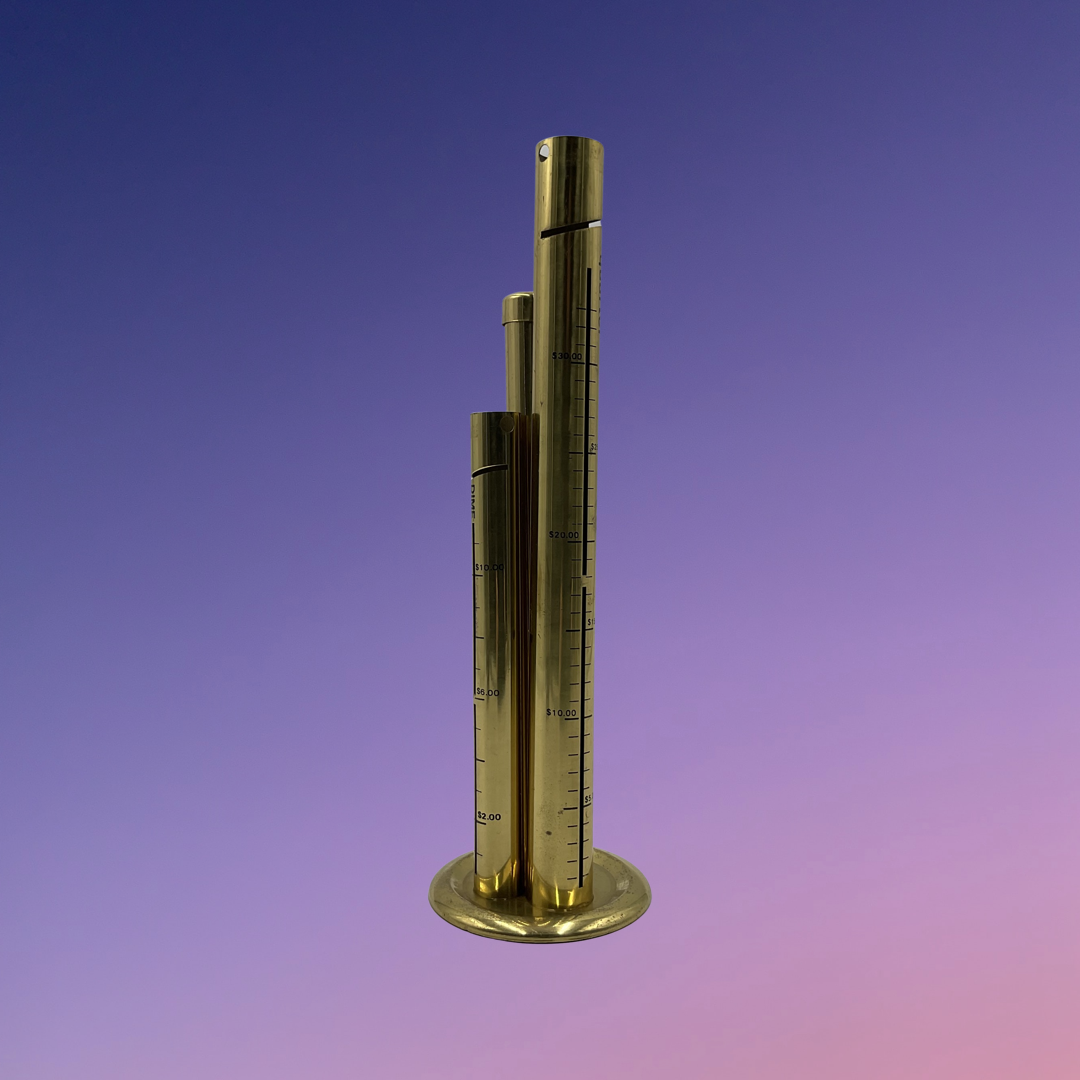 Brass Tower Tube Coin Bank