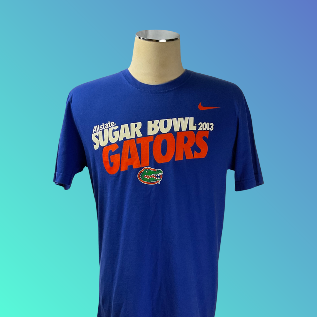 Nike “Allstate Sugar Bowl 2013 Gators” Blue T-Shirt (M)