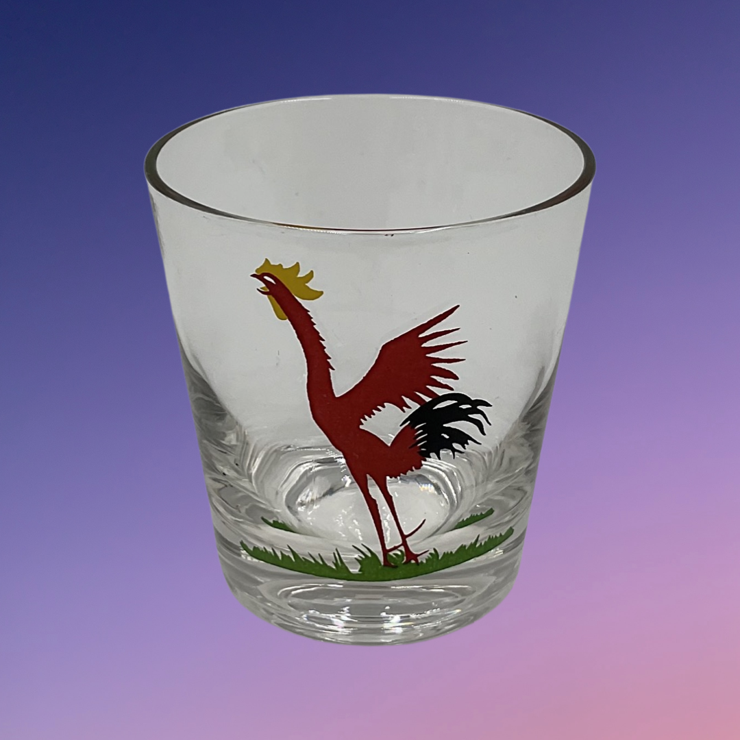 Federal Glass Red Rooster Glasses (Set of 4)