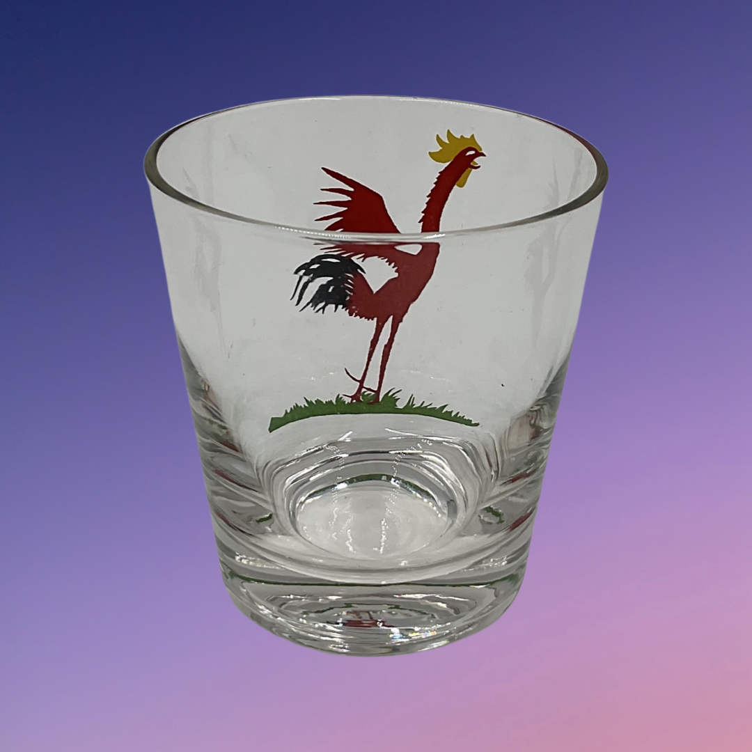 Federal Glass Red Rooster Glasses (Set of 4)