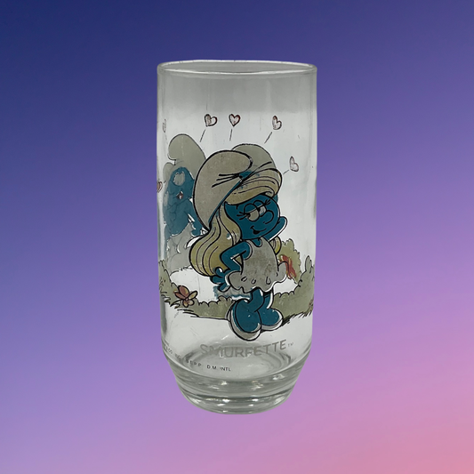 Smurfs Smurfette Glass Tumbler (1982)