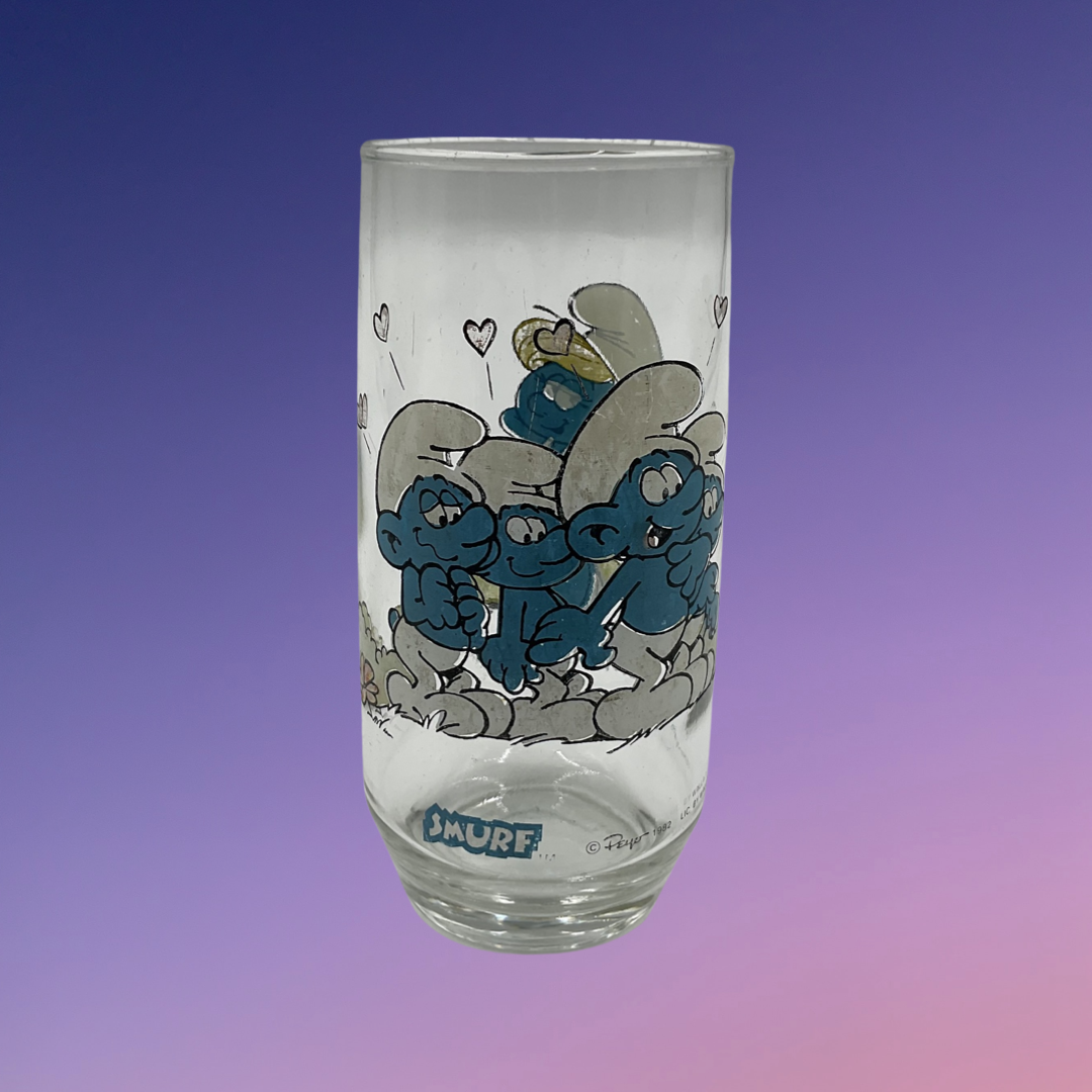 Smurfs Smurfette Glass Tumbler (1982)