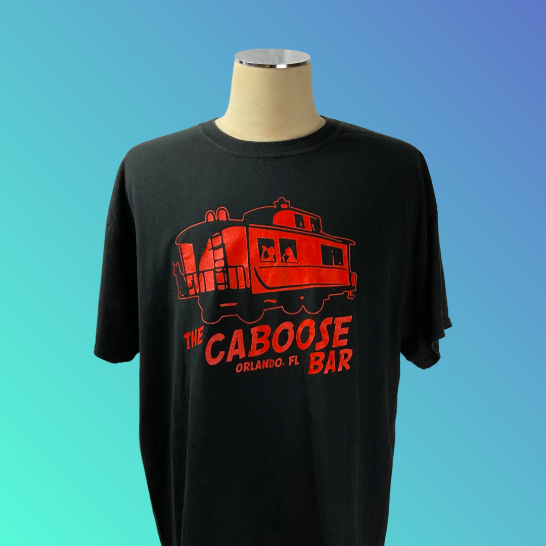 “The Caboose Bar Orlando, FL” Black T-Shirt