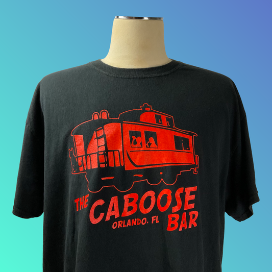 “The Caboose Bar Orlando, FL” Black T-Shirt