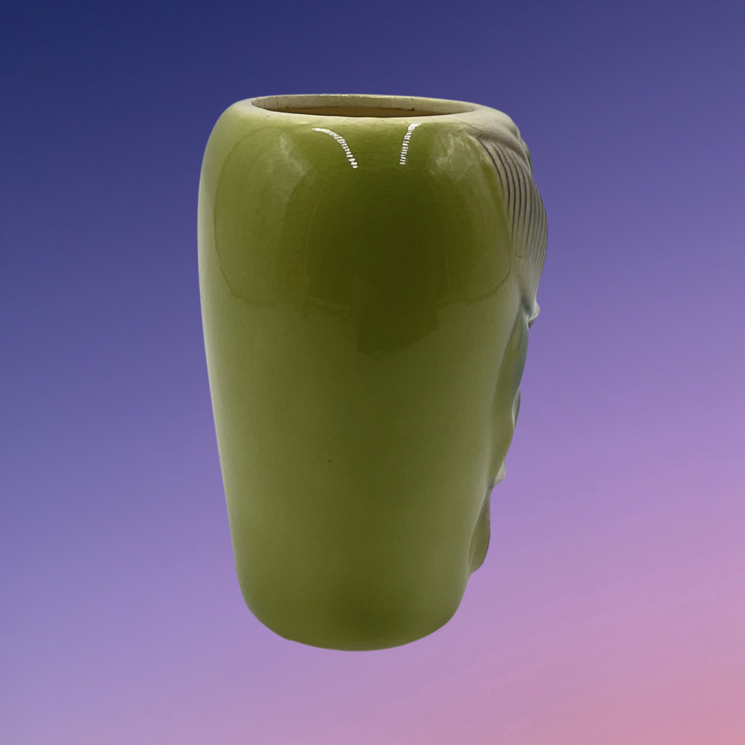 Royal Copley Chartreuse Leaf Vase