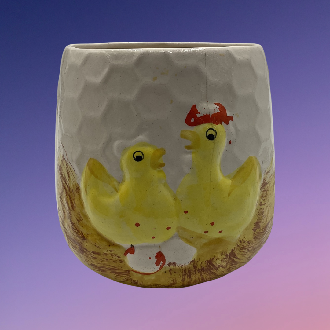 Sears Chicken Little 9" Ceramic Canister (1976)