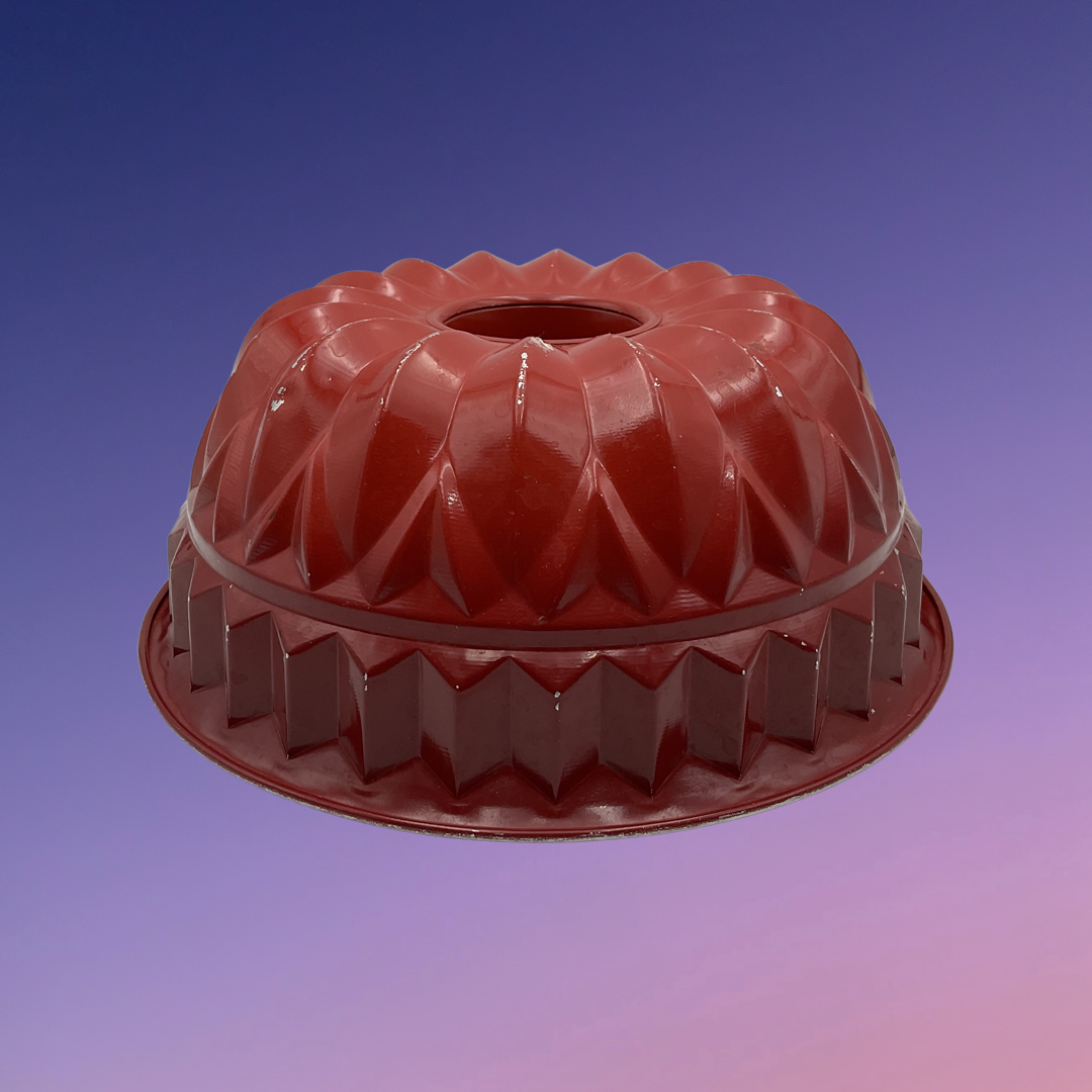 Red Aluminum Cake Mold