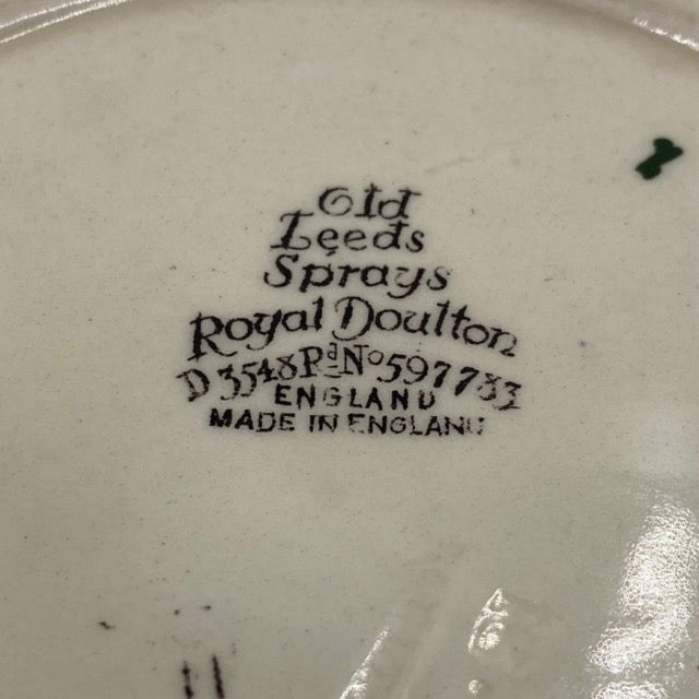 Royal Doulton Old Leeds Spray Coupe Soup Bowl