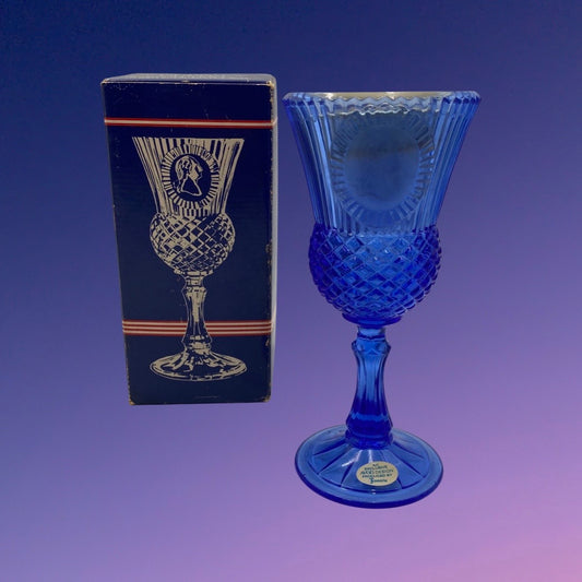 Avon George Washington Goblet - Fostoria Candle Holder