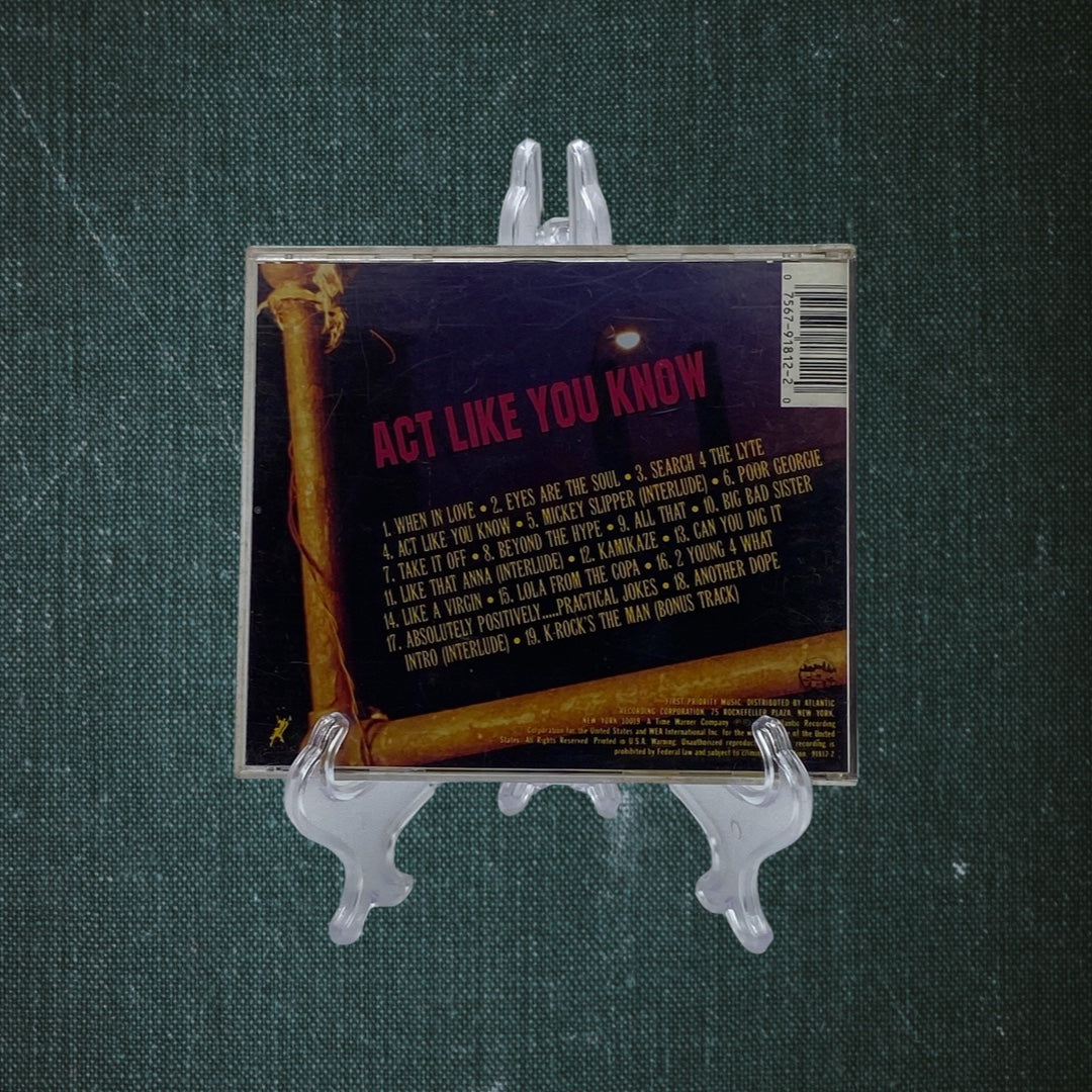 Act Like You Know by MC Lyte (CD)